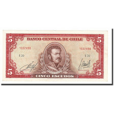 Biljet, Chili, 5 Escudos, Undated (1964), KM:138, SPL