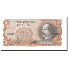 Banknote, Chile, 10 Escudos, Undated, KM:143, UNC(65-70)