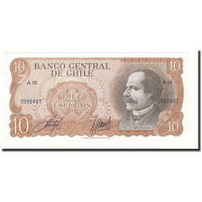Banknot, Chile, 10 Escudos, Undated, KM:143, UNC(65-70)