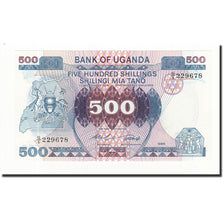 Banknote, Uganda, 500 Shillings, 1986, KM:25, UNC(65-70)