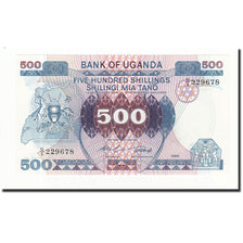 Billet, Uganda, 500 Shillings, 1986, KM:25, NEUF