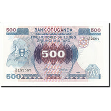 Banknote, Uganda, 500 Shillings, 1986, KM:25, UNC(65-70)