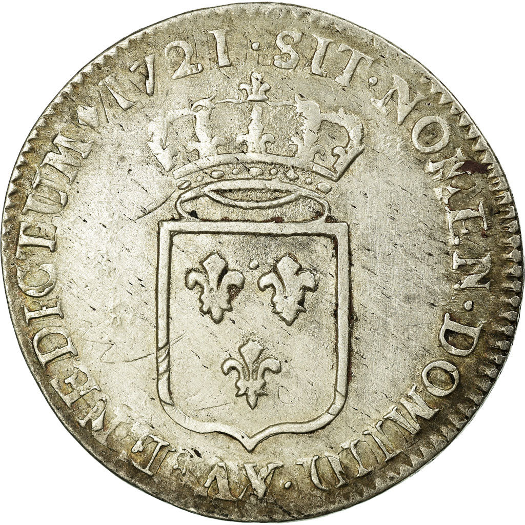 Coin, France, Louis XV, 1/3 Écu de France, 1/3 Ecu, 1721, Lille, VF(20-25)