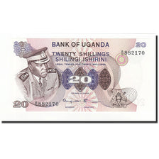 Banknote, Uganda, 20 Shillings, Undated (1973), KM:7c, UNC(65-70)