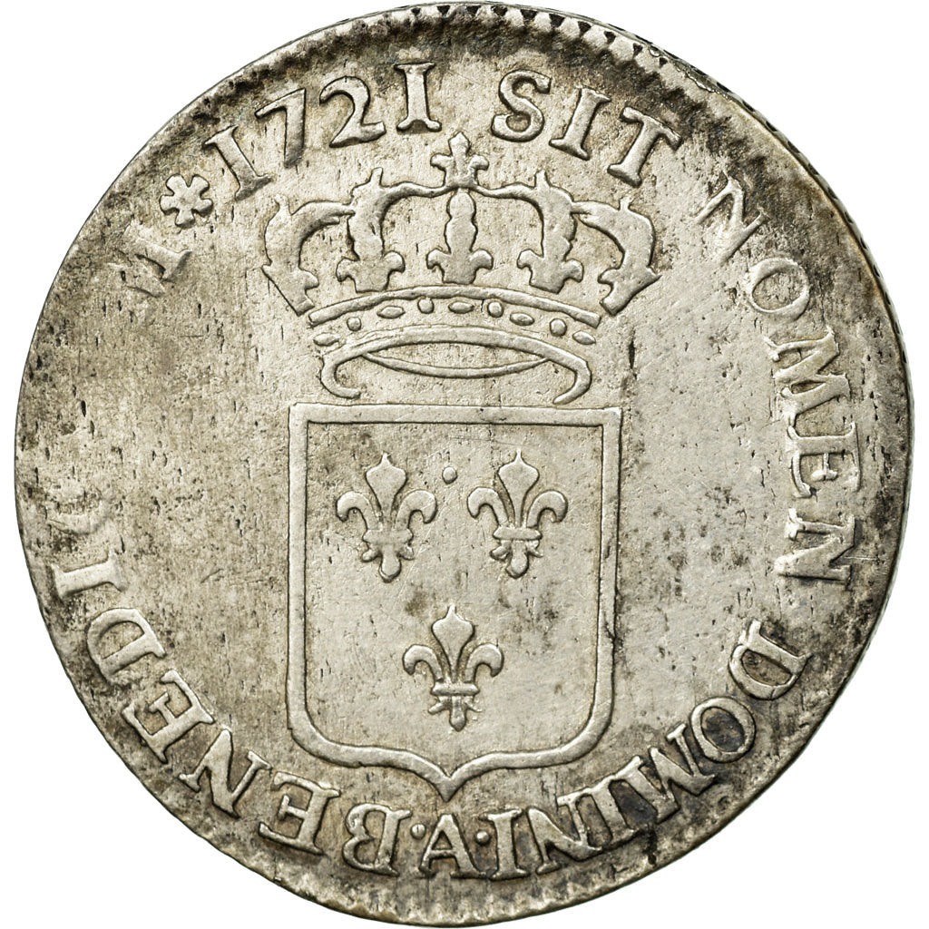 Monnaie, France, Louis XV, 1/3 Écu de France, 1/3 Ecu, 1721, Paris, TB, Argent