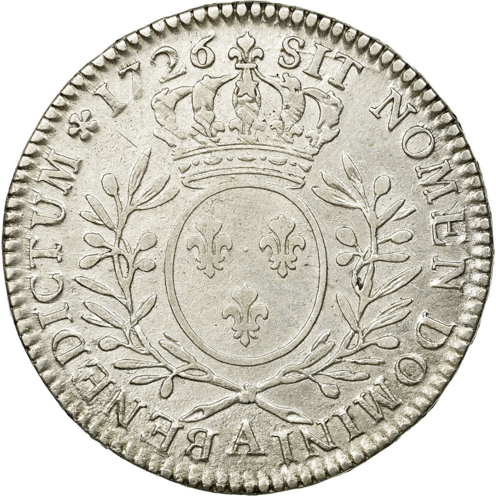 Munten, Frankrijk, Louis XV, 1/2 Écu aux branches d'olivier, 1/2 ECU, 44 Sols
