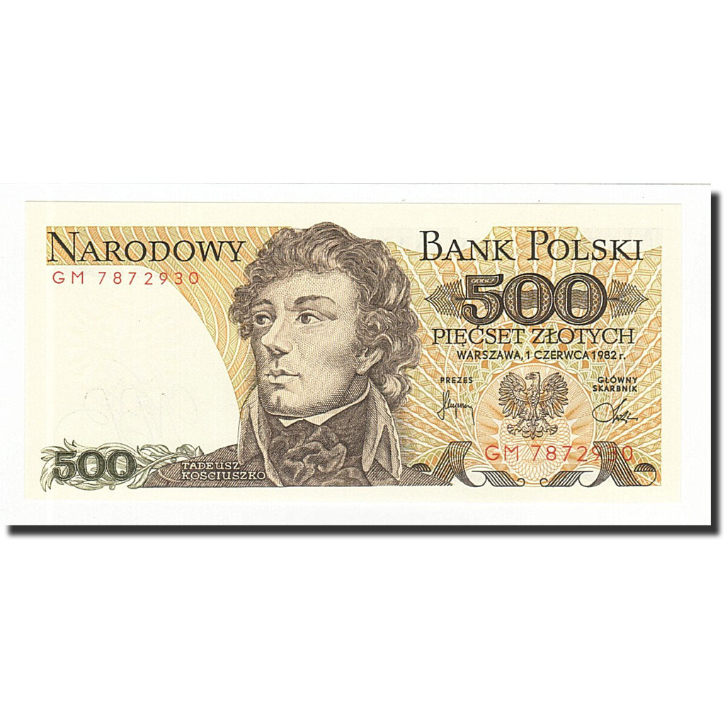 Banknote, Poland, 500 Zlotych, 1982-06-01, KM:145d, UNC(65-70)