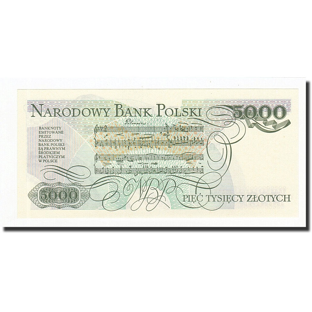 Poland, 5000 Zlotych, 1986-06-01, KM:150b, UNC(65-70)