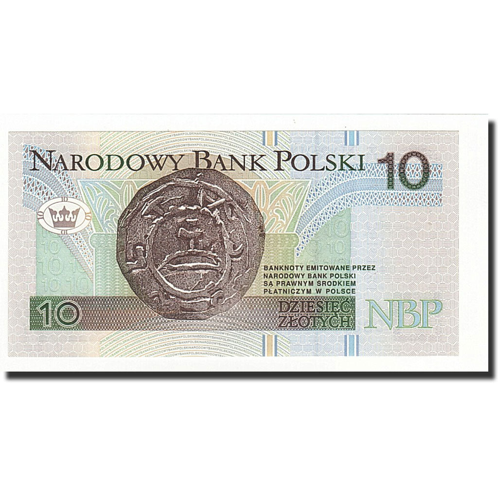 Poland, 10 Zlotych, 1994-03-25, KM:173a, UNC(65-70)
