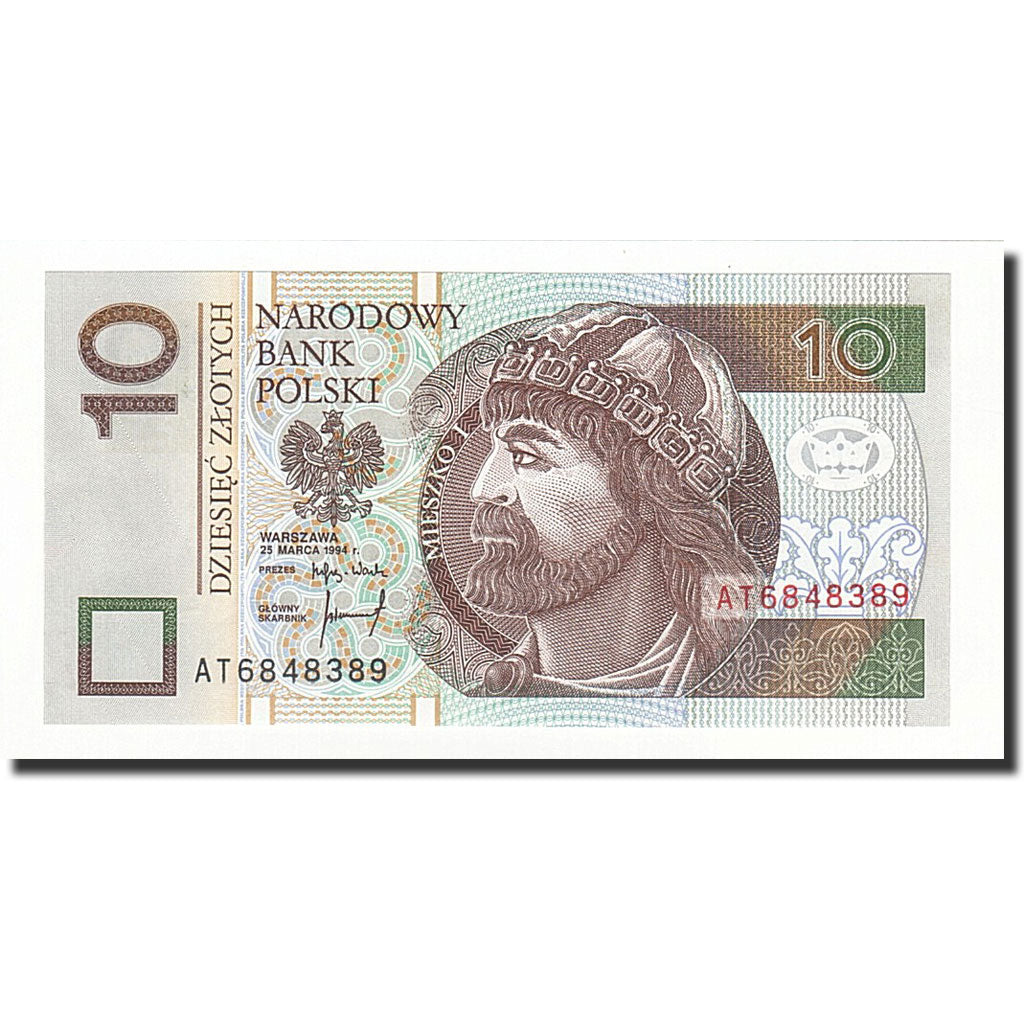 Banknote, Poland, 10 Zlotych, 1994-03-25, KM:173a, UNC(65-70)