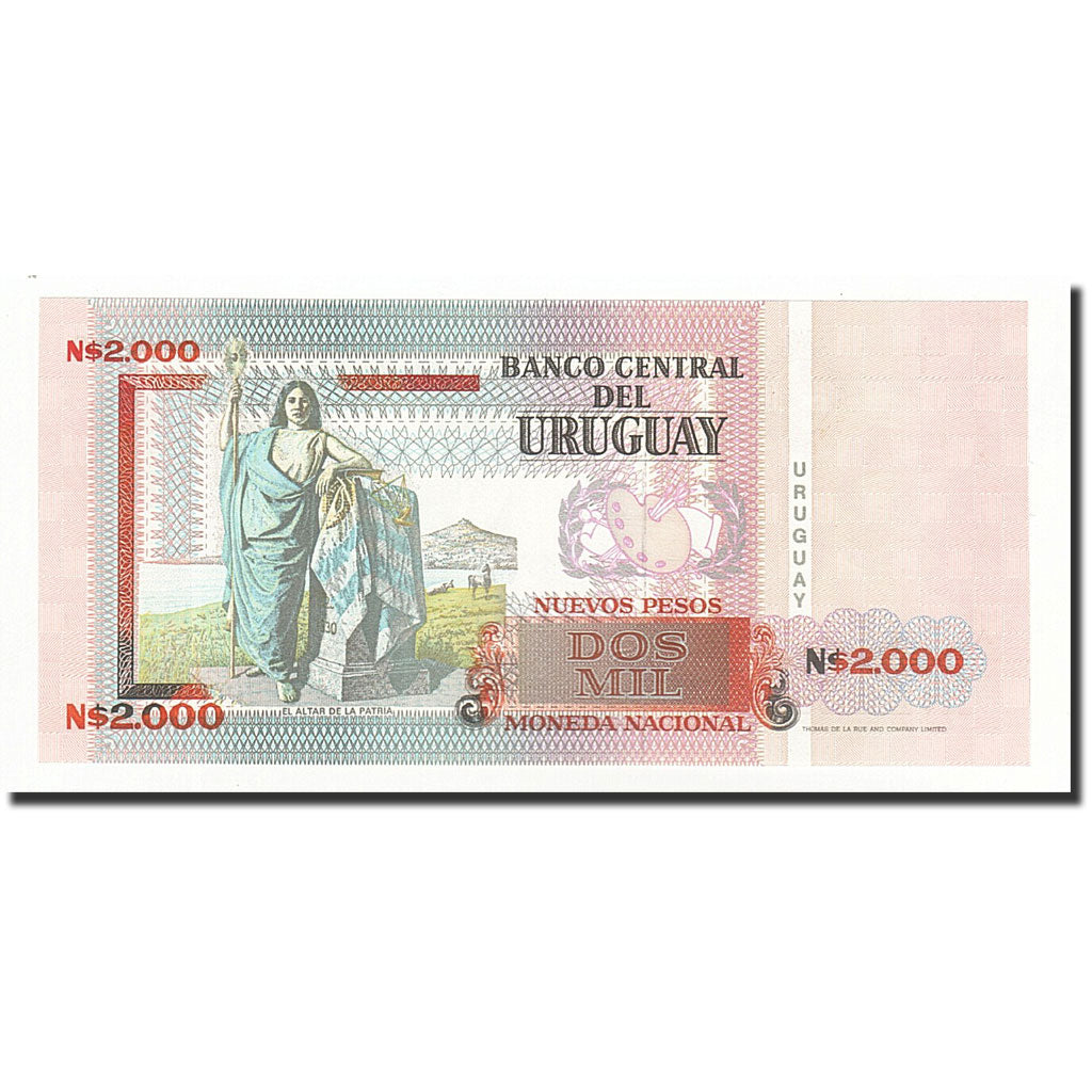 Billete, 2000 Nuevos Pesos, 1989, Uruguay, KM:68a, UNC