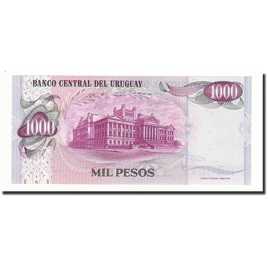 Banknote, Uruguay, 1000 Pesos, Undated (1974), KM:52, UNC(65-70)