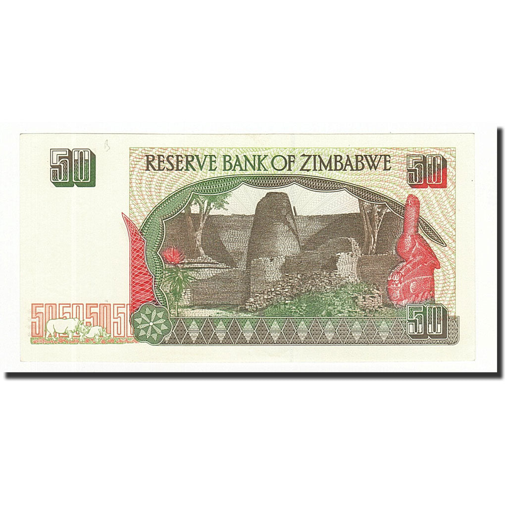 Banconote, Zimbabwe, 50 Dollars, 1994, KM:8a, FDS