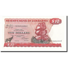 Zimbabue, 10 Dollars, 1983, KM:3d, UNC