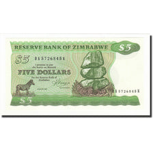 Biljet, Zimbabwe, 5 Dollars, 1983, KM:2c, NIEUW