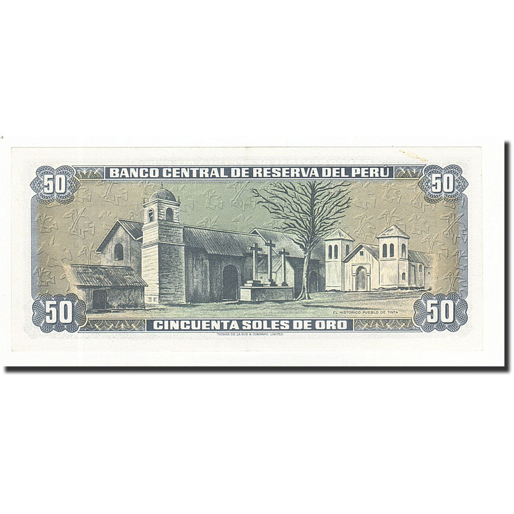 Banknote, Peru, 50 Soles De Oro, 1977-12-15, KM:113, UNC(65-70)