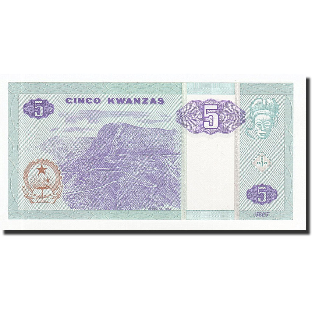 Banknote, Angola, 5 Kwanzas, 10-1999, KM:144a, UNC(65-70)