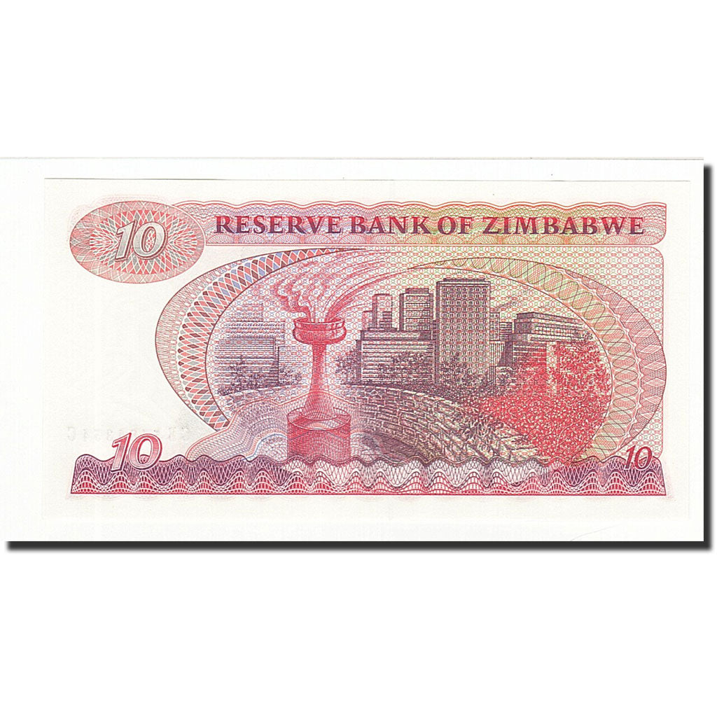 Banconote, Zimbabwe, 10 Dollars, 1983, KM:3d, FDS