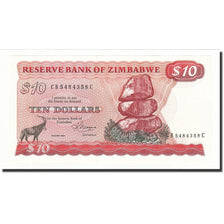 Banknote, Zimbabwe, 10 Dollars, 1983, KM:3d, UNC(65-70)
