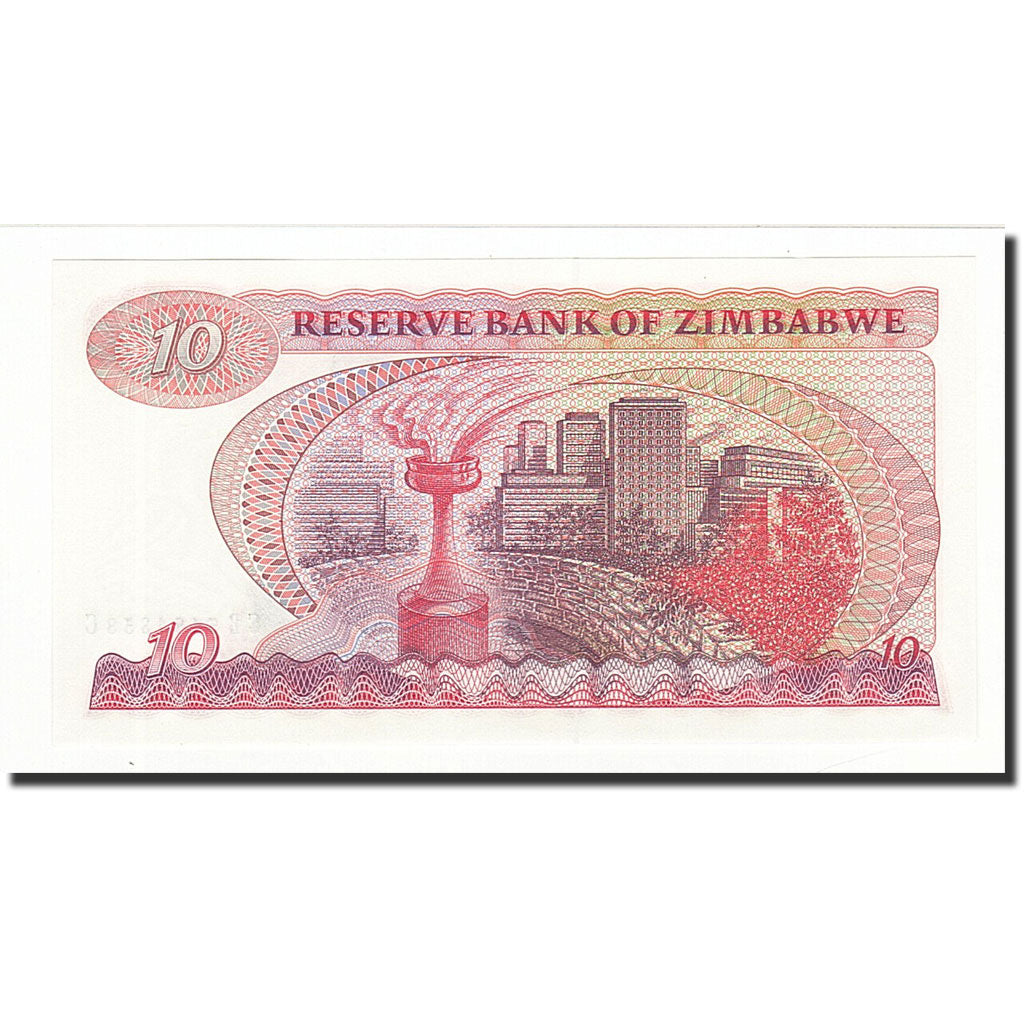 Banknote, Zimbabwe, 10 Dollars, 1983, KM:3d, UNC(65-70)
