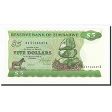 Banconote, Zimbabwe, 5 Dollars, 1983, KM:2c, FDS