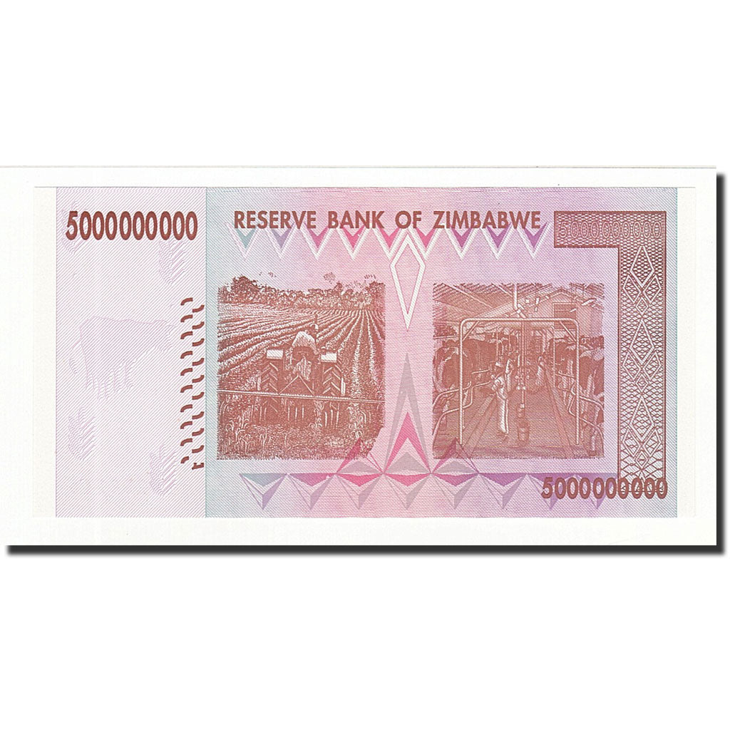 Geldschein, Simbabwe, 5 Billion Dollars, 2008, KM:84, UNZ