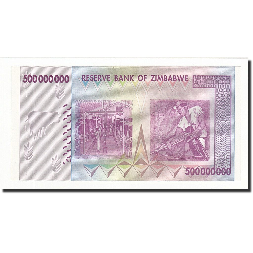 Geldschein, Simbabwe, 500 Million Dollars, 2008-12-12, KM:82, UNZ