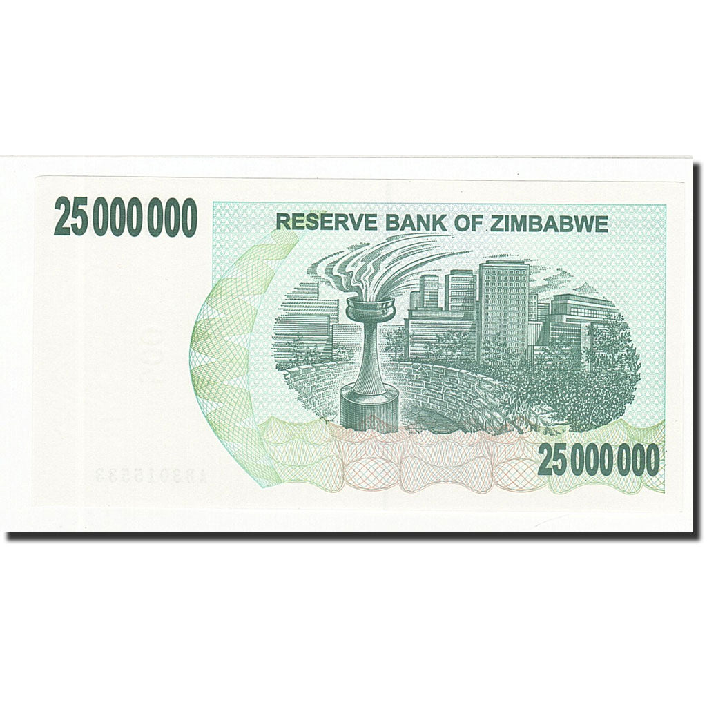 Banknote, Zimbabwe, 25 Million Dollars, 2008-04-02, KM:56, UNC(65-70)