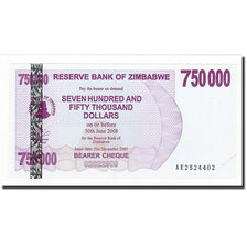 Banknote, Zimbabwe, 750,000 Dollars, 2007-12-31, KM:52, UNC(65-70)