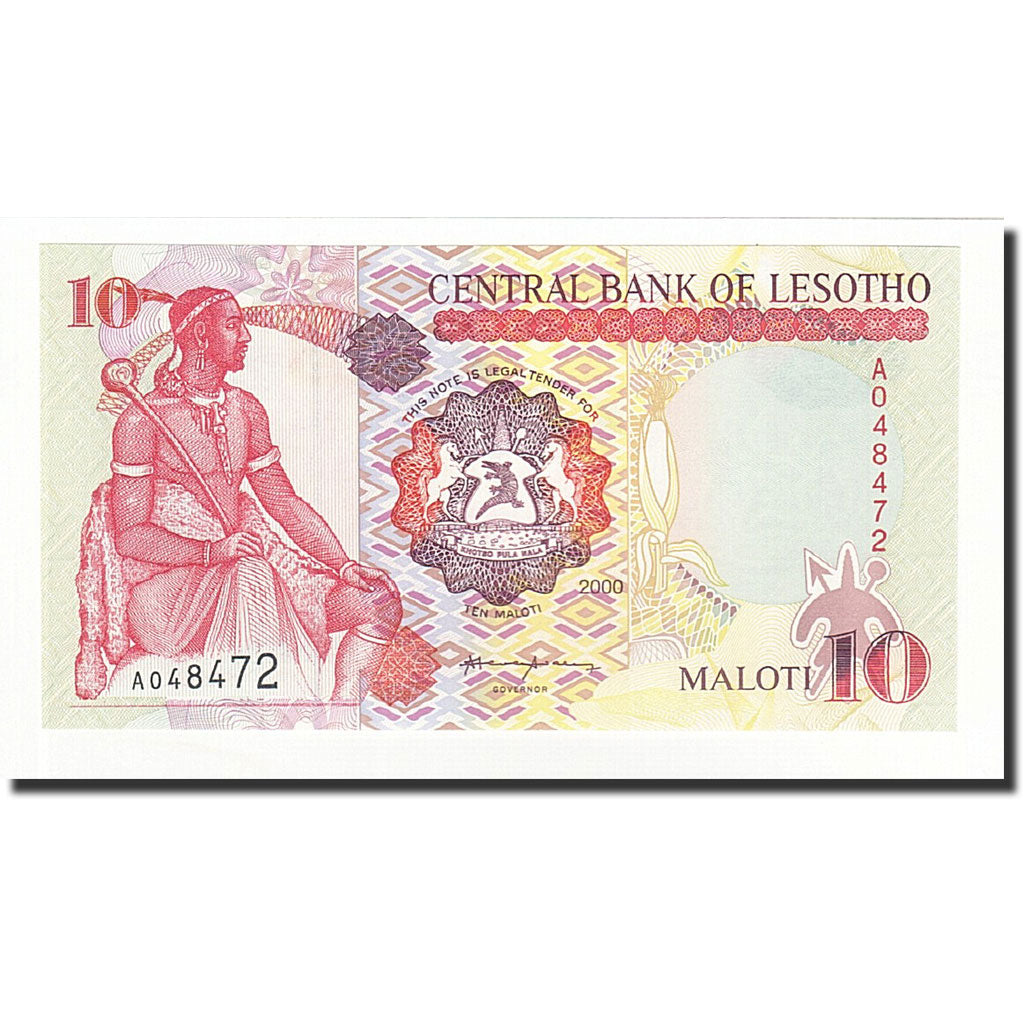 Billete, 10 Maloti, 2000, Lesotho, KM:15a, UNC