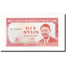 Banknote, Guinea, 10 Sylis, 1980, KM:23a, UNC(65-70)