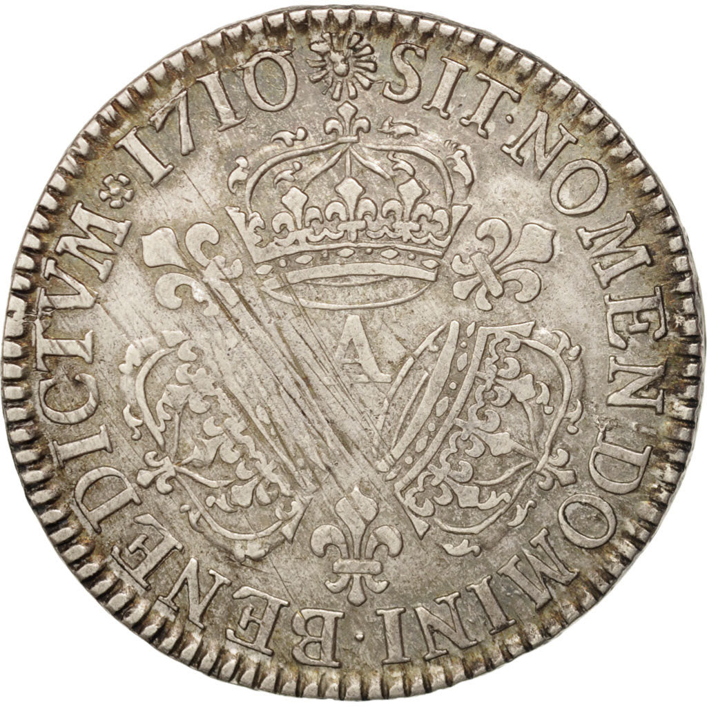 Moneda, Francia, Louis XIV, 1/2 Écu aux 3 couronnes, 1/2 ECU, 36 Sols = 6