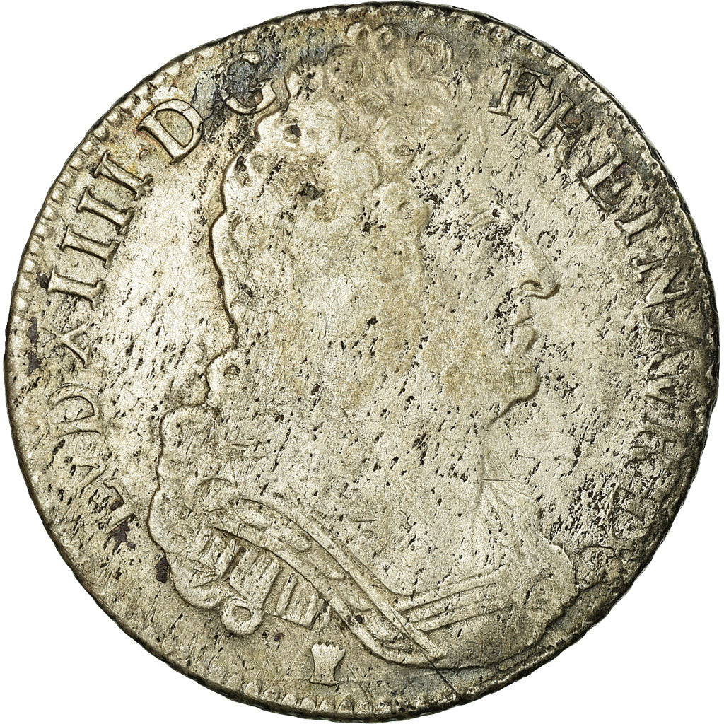 Coin, France, Louis XIV, 1/4 Écu aux 3 couronnes, 1/4 Ecu, 1712, Rennes
