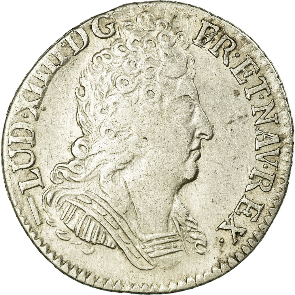 Monnaie, France, Louis XIV, 1/10 Écu aux 3 couronnes, 1/10 Ecu, 1715, Lille