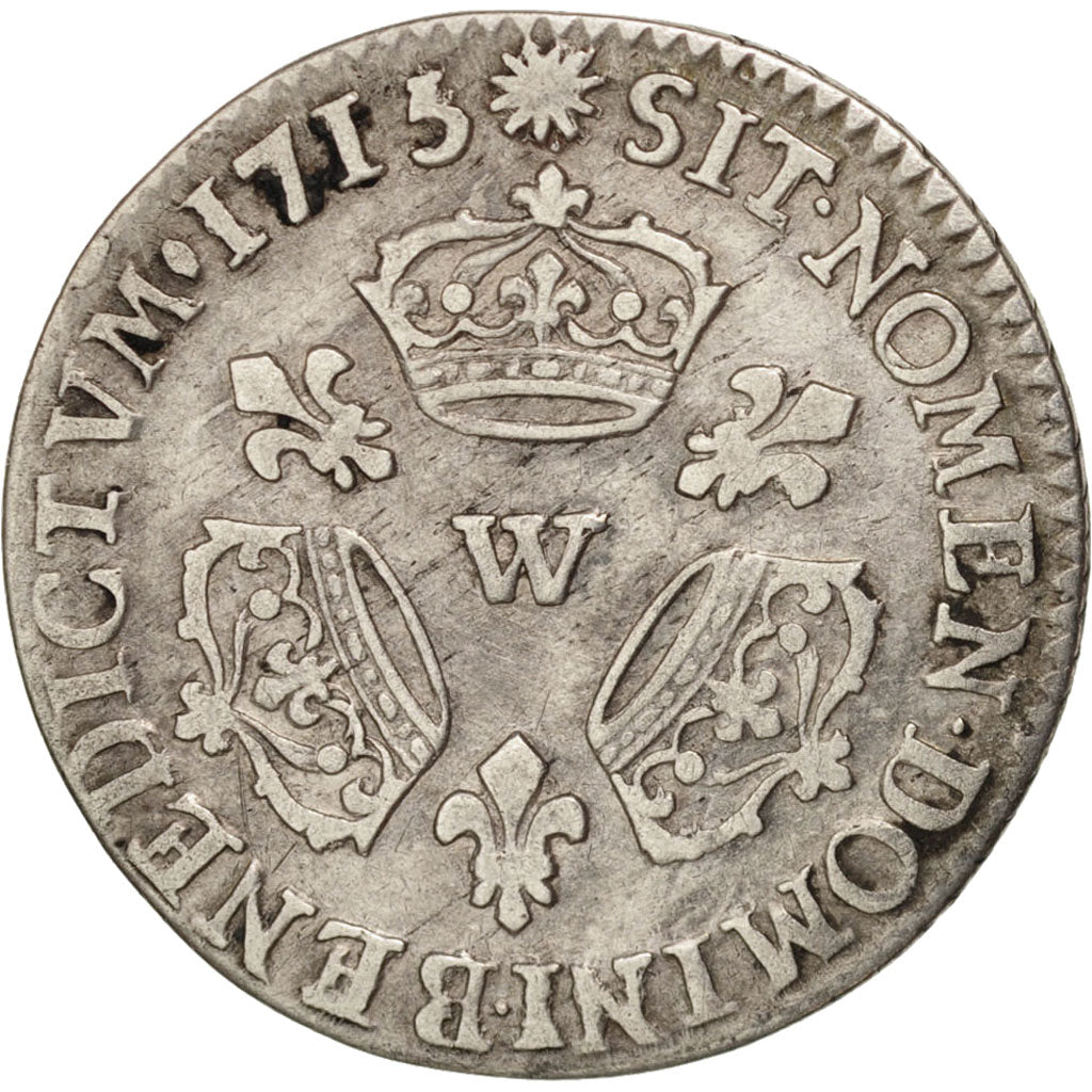 Coin, France, Louis XIV, 1/10 Écu aux 3 couronnes, 1/10 Ecu, 1715, Lille