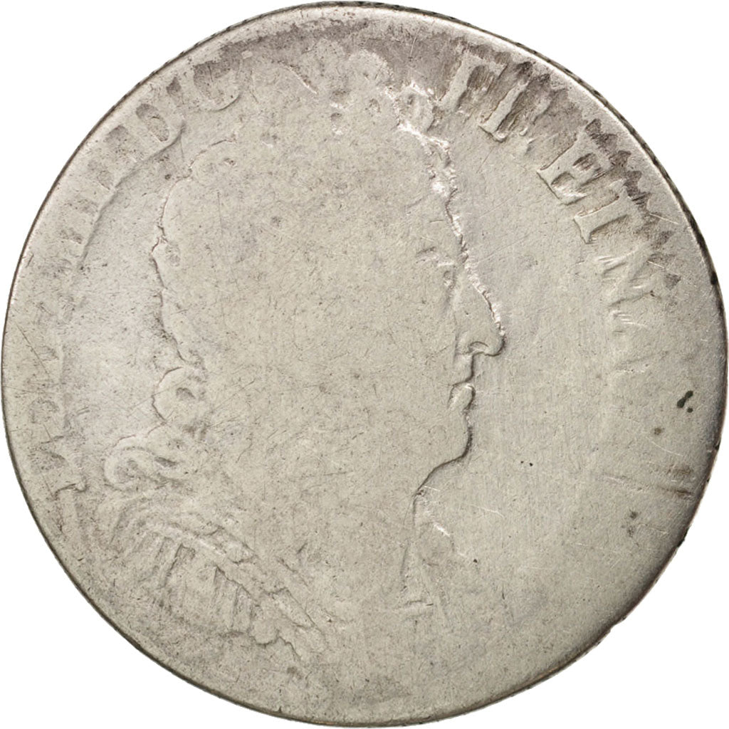 Francia, Louis XIV, 1/10 Écu aux 3 couronnes, 1/10 Ecu, 1715, Lille, B, Arge...