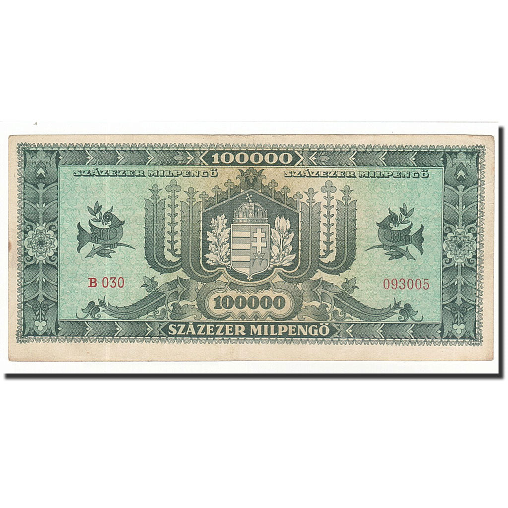 Banconote, Ungheria, 100,000 Milpengö, KM:127, 1946-04-29, BB+