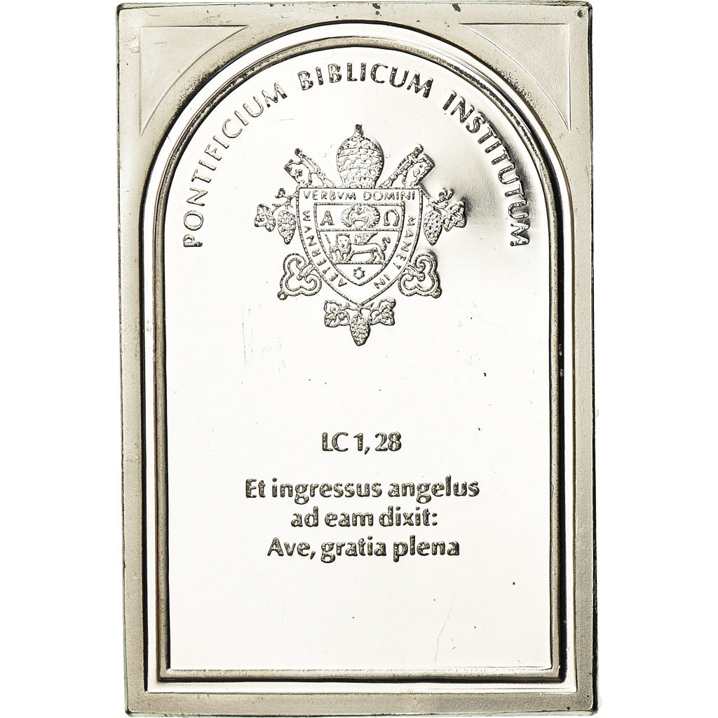 Vaticano, medalla, Institut Biblique Pontifical, Luc 1:28, Religions & beliefs