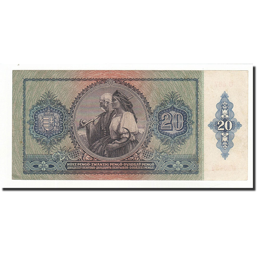 Hungary, 20 Pengö, 1941-01-15, KM:109, AU(55-58)