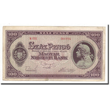 Banknote, Hungary, 100 Pengö, 1945-07-15, KM:111b, VF(20-25)