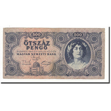 Banconote, Ungheria, 500 Pengö, KM:117a, 1945-05-15, BB