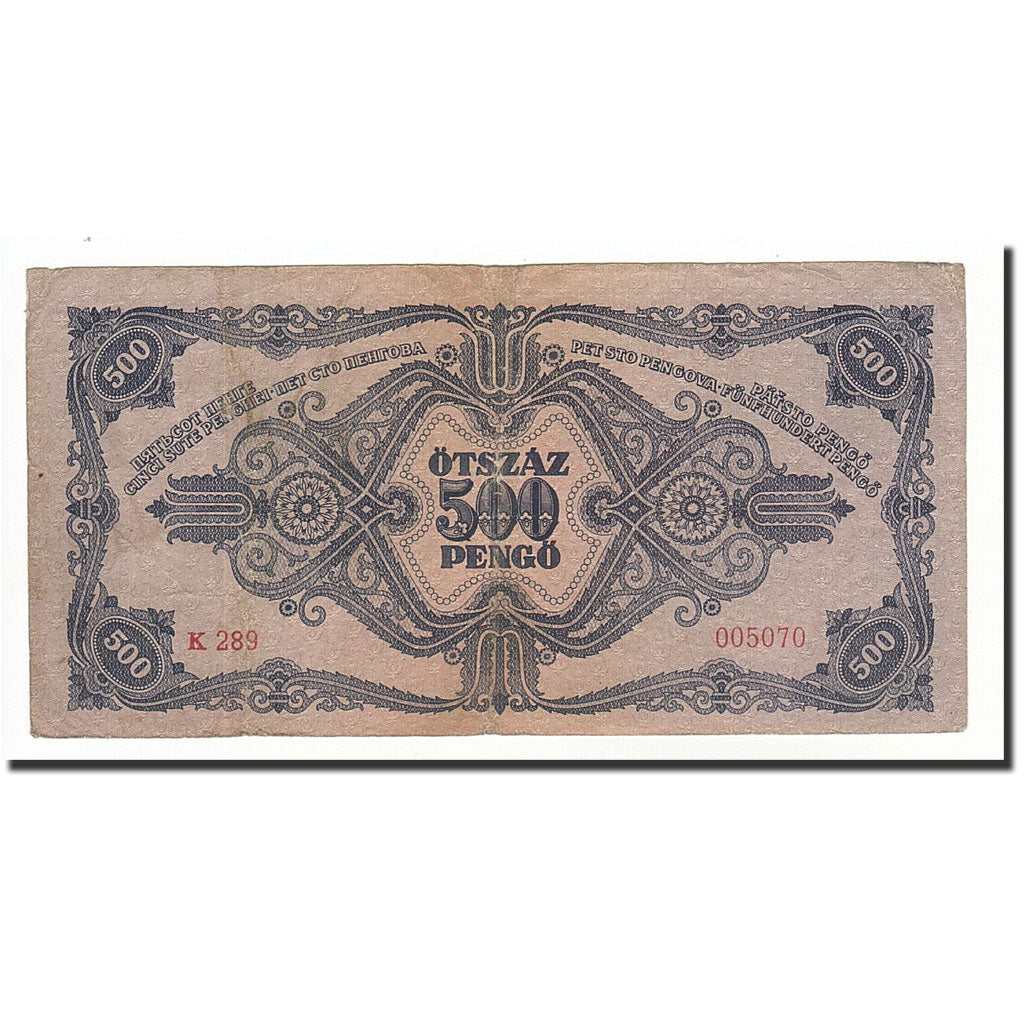 Banknote, Hungary, 500 Pengö, 1945-05-15, KM:117a, EF(40-45)