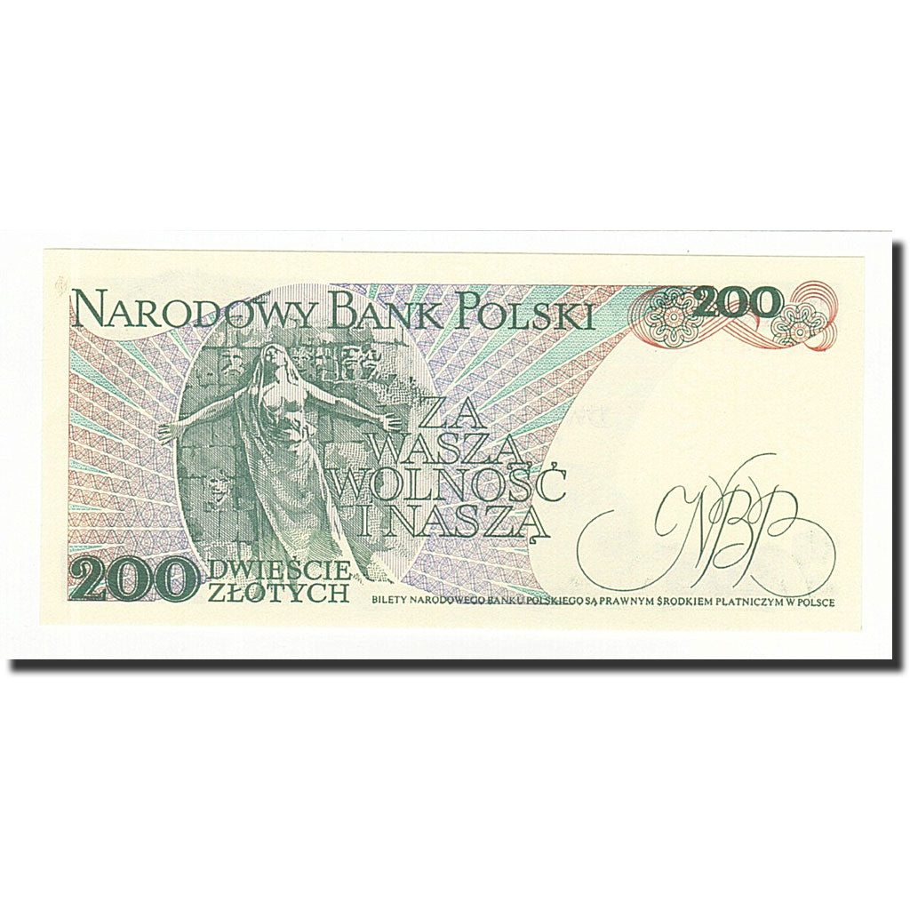 Banknote, Poland, 200 Zlotych, 1988-12-01, KM:144c, UNC(65-70)