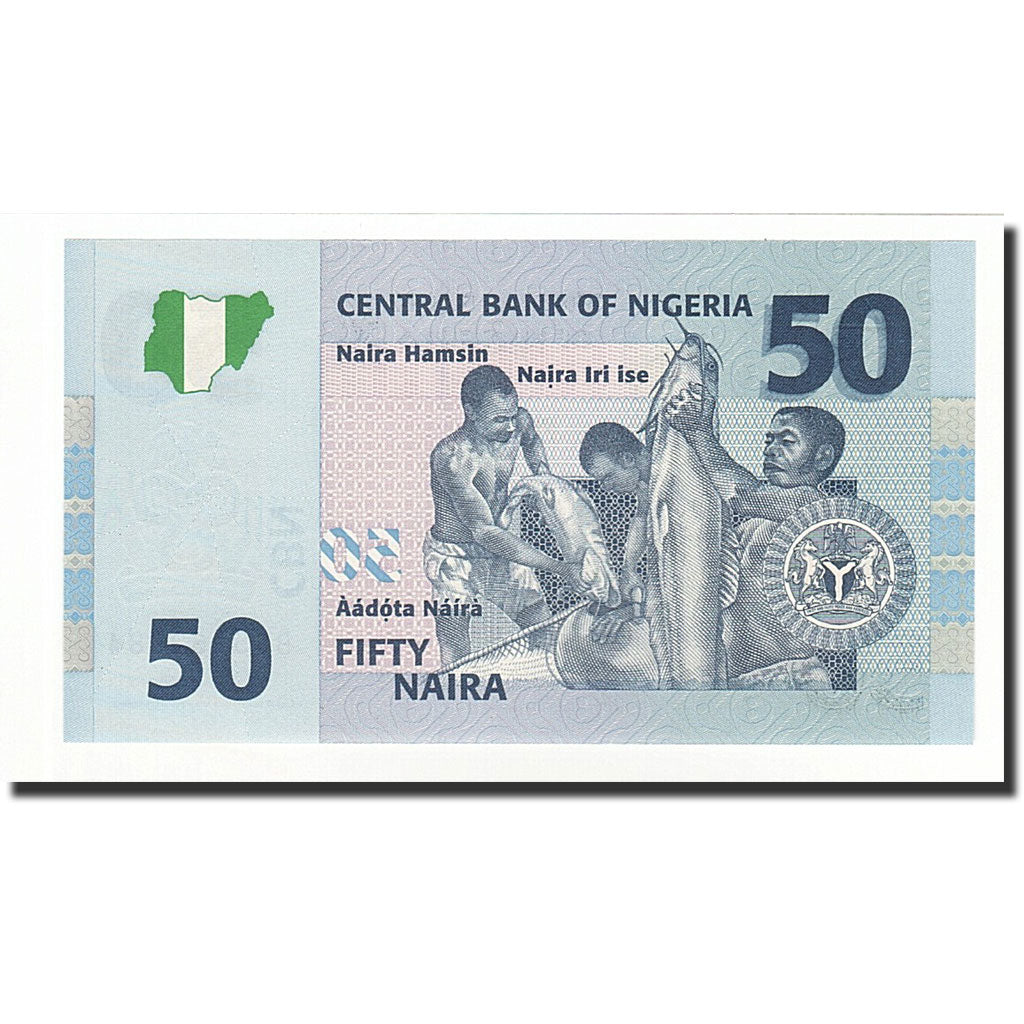 banknote, Nigeria, 50 Naira, 2006, KM:35a, UNC(65-70)