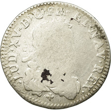 Coin, France, 1/6 Ecu, 1722, Lille, VG(8-10), Silver, Gadoury:297