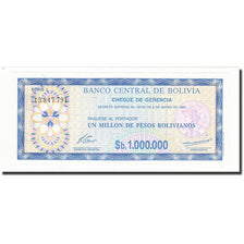 Banknote, Bolivia, 1 Boliviano on 1,000,000 Pesos Bolivianos, Undated (1987)