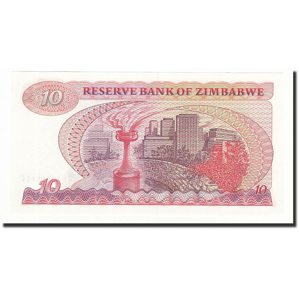 Geldschein, Simbabwe, 10 Dollars, 1983, 1983, KM:3d, UNZ