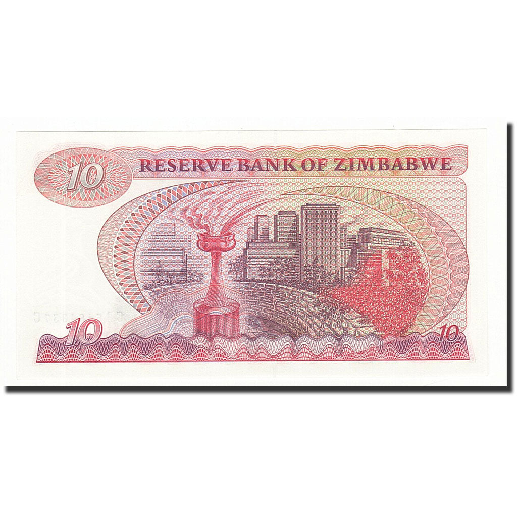 Banknot, Zimbabwe, 10 Dollars, 1983, KM:3d, UNC(65-70)