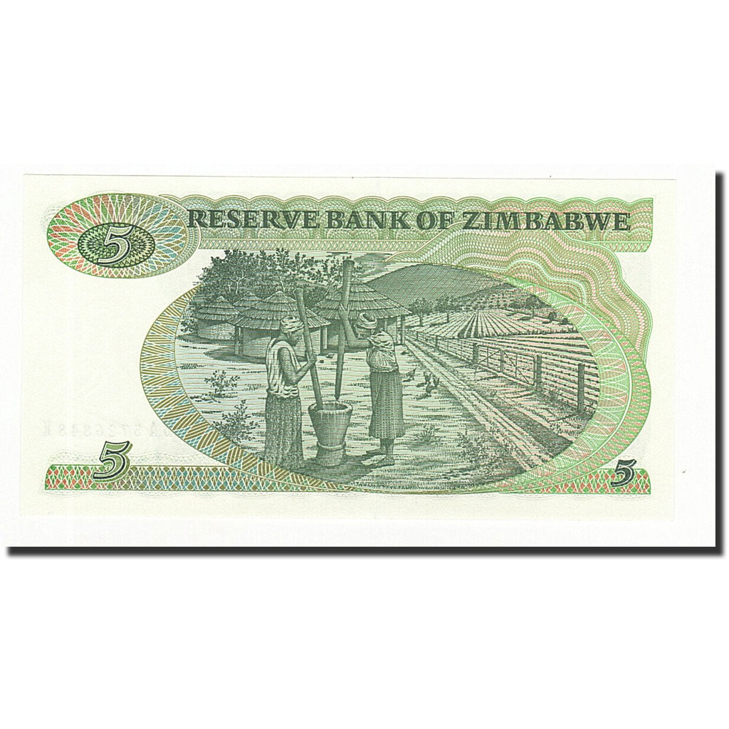 Billete, 5 Dollars, 1983, Zimbabue, KM:2c, UNC