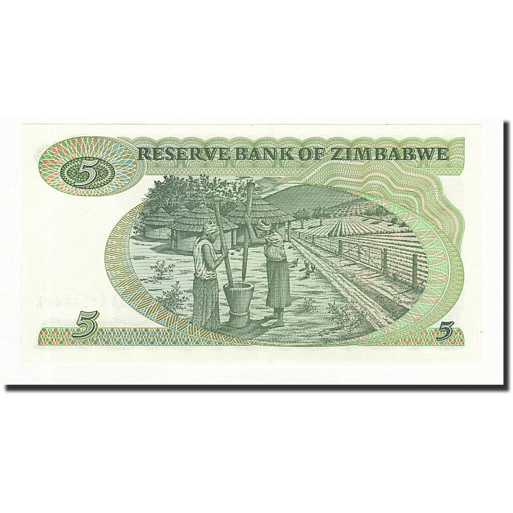 Banconote, Zimbabwe, 5 Dollars, 1983, KM:2c, FDS